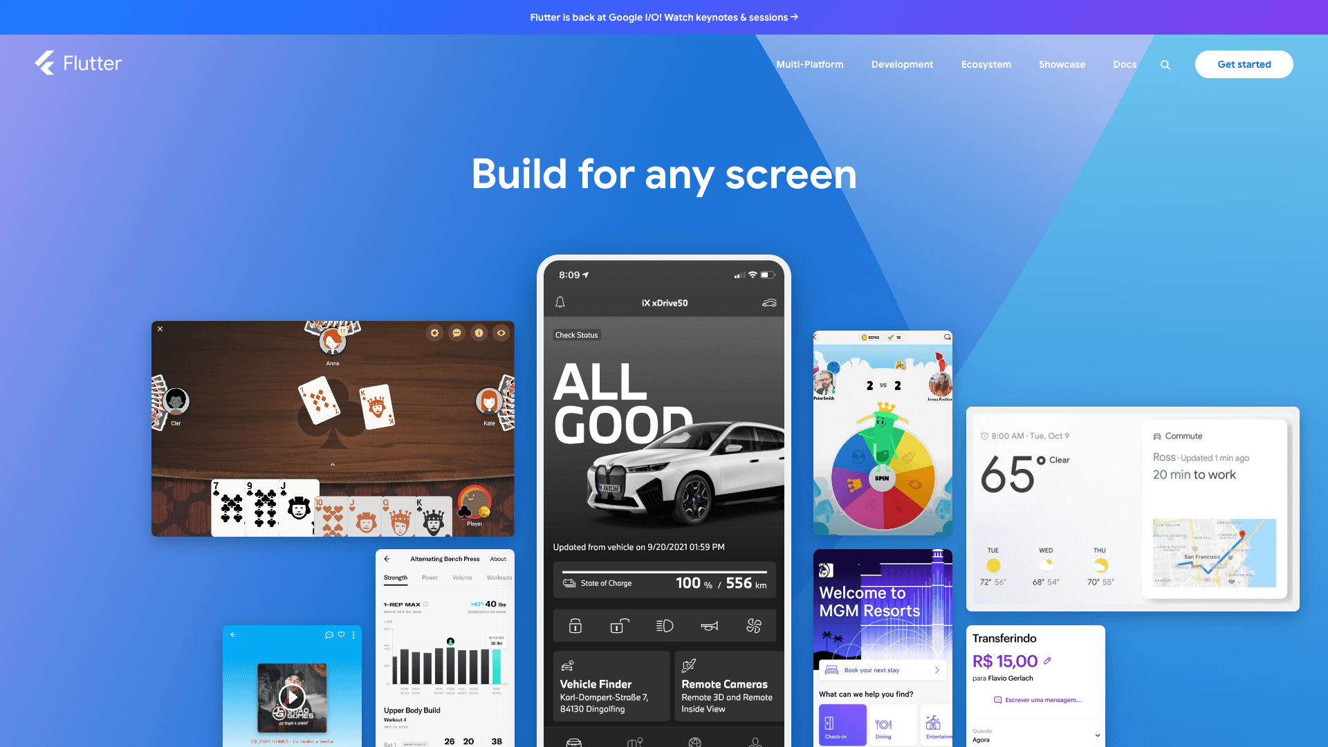 Flutterサービスサイト