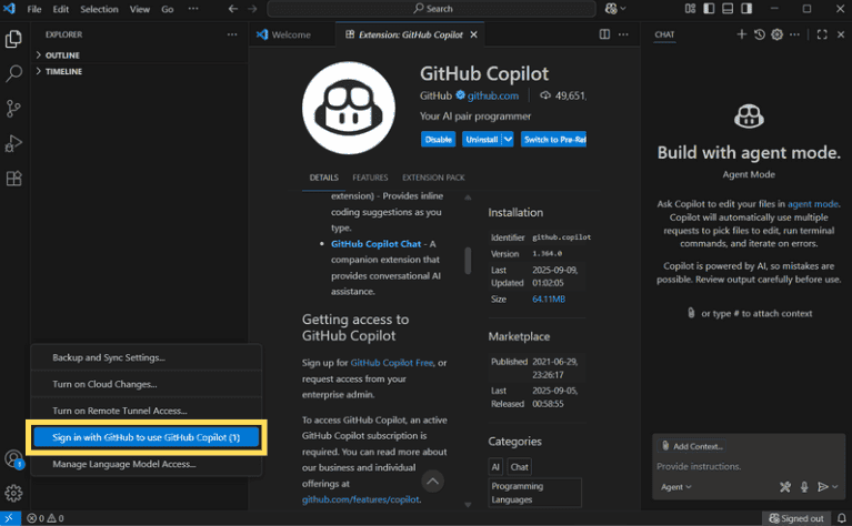 ④GitHubアカウントで認証