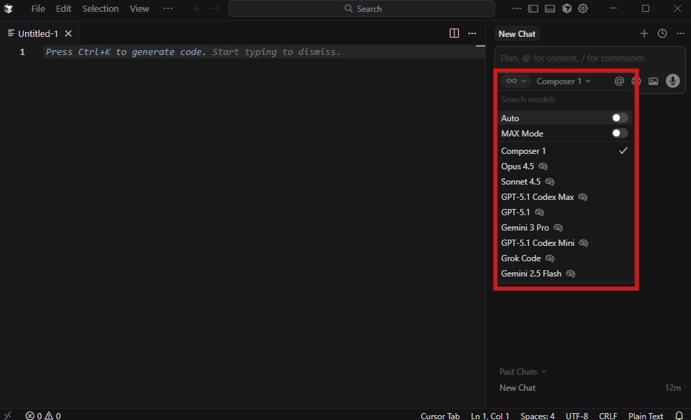 AIモデルの選択