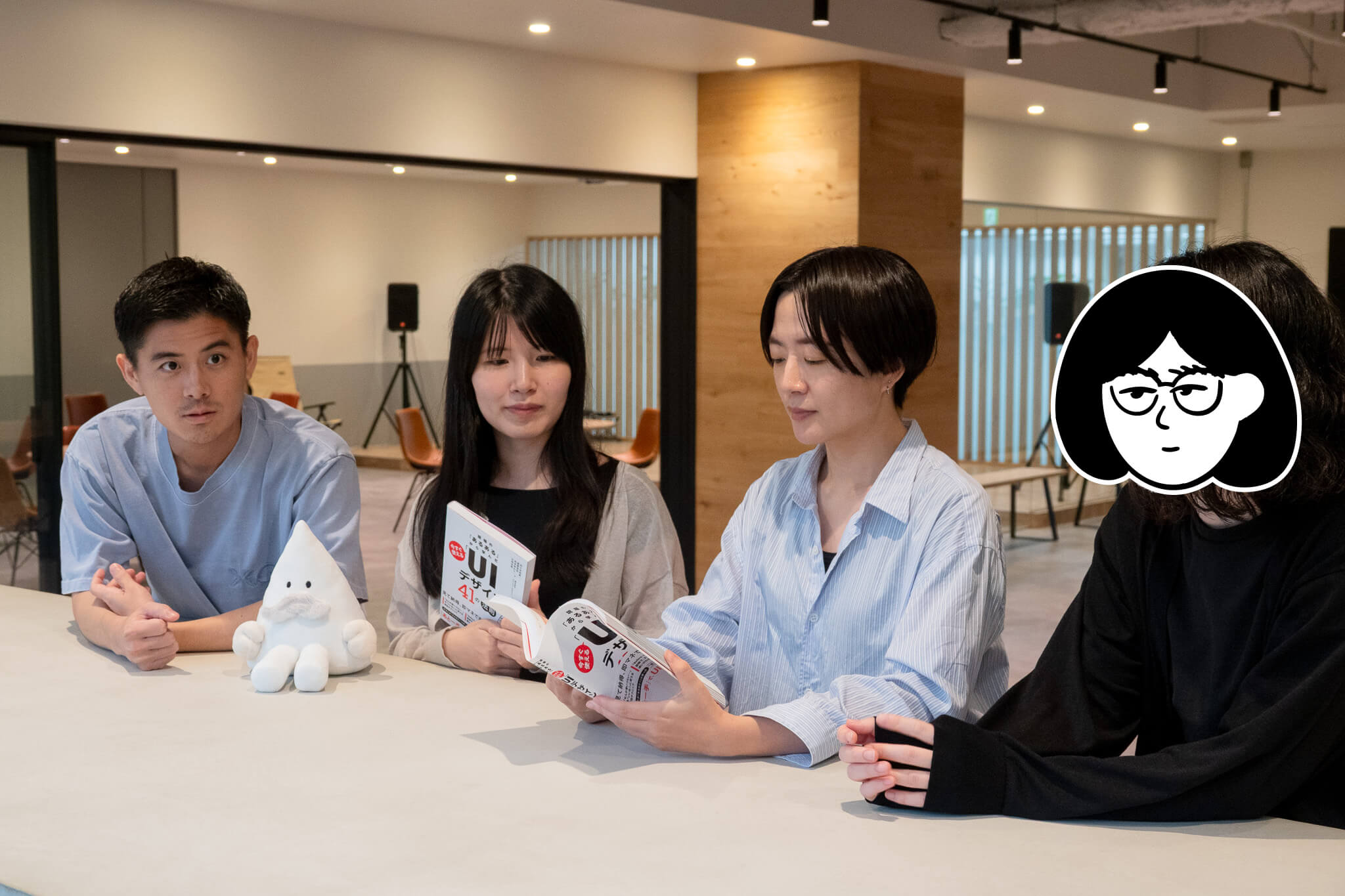 著者4名写真①（左から佐々木、大林、岩本、直原）