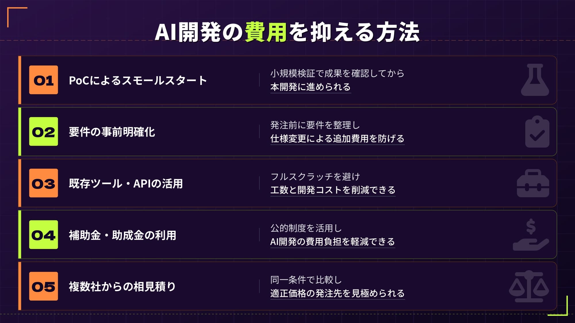 AI開発の費用を抑える方法