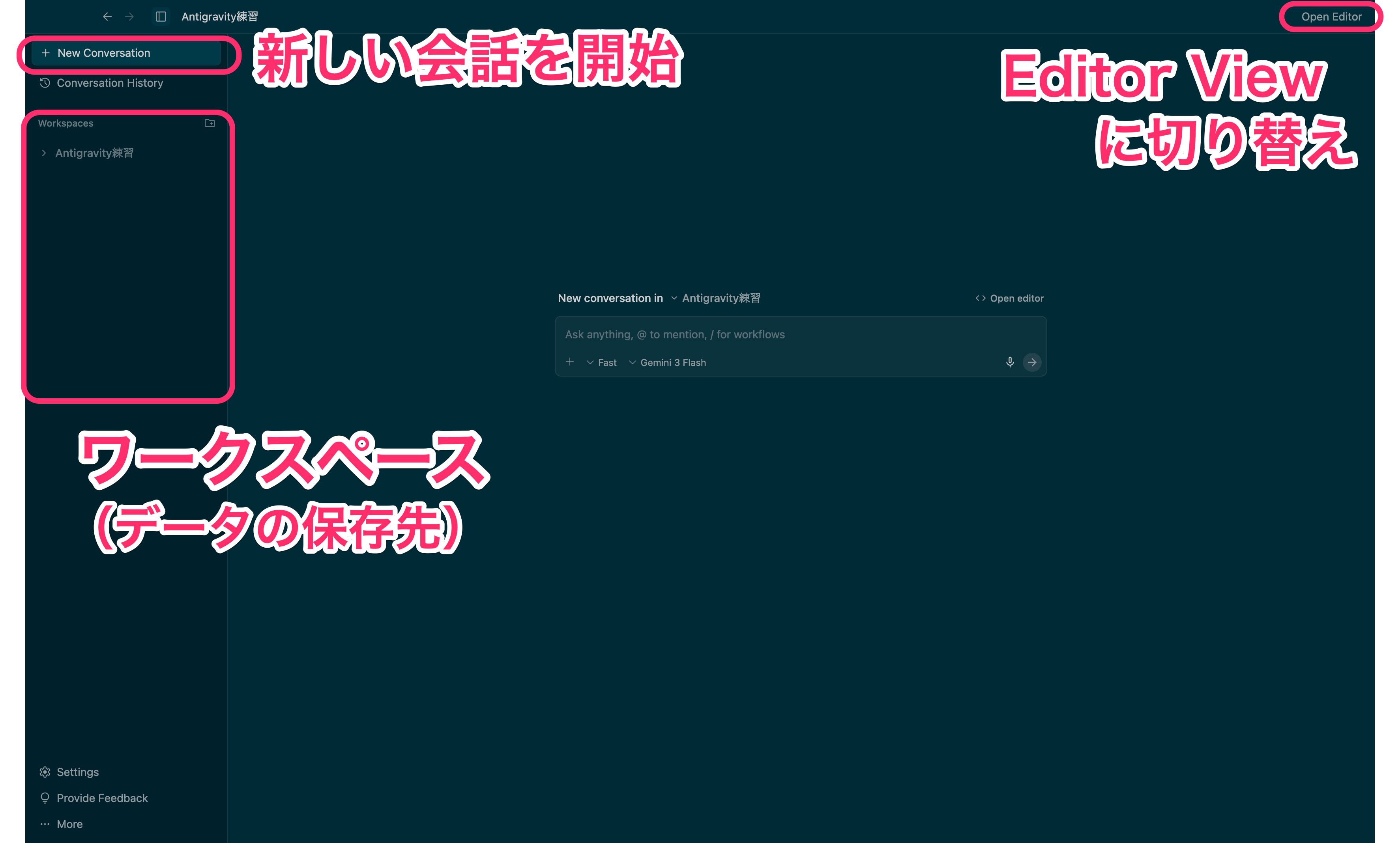 エージェントマネージャービュー