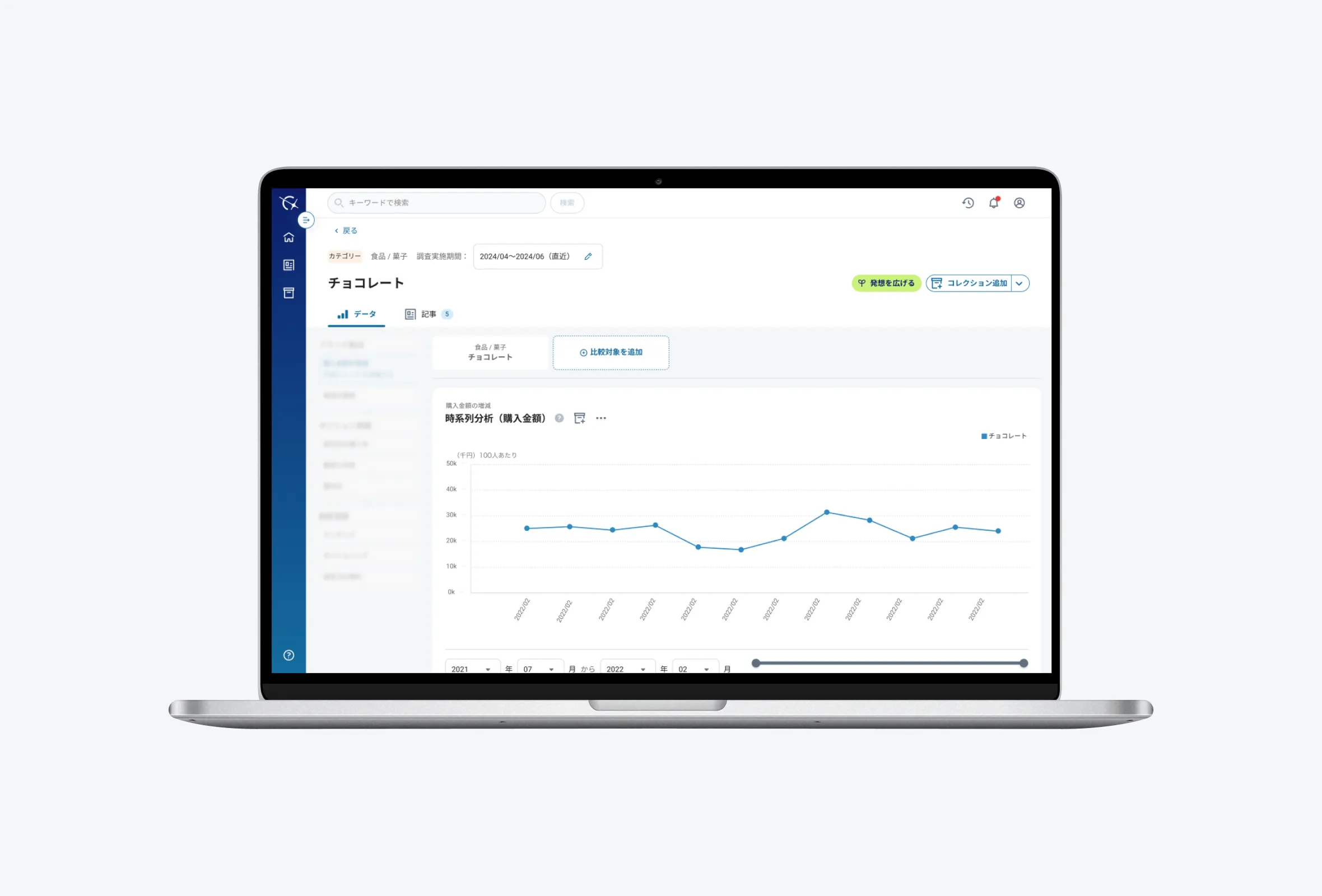 商品開発のアイデア発想を支援するSaaS「Coreka」のデザイン支援
